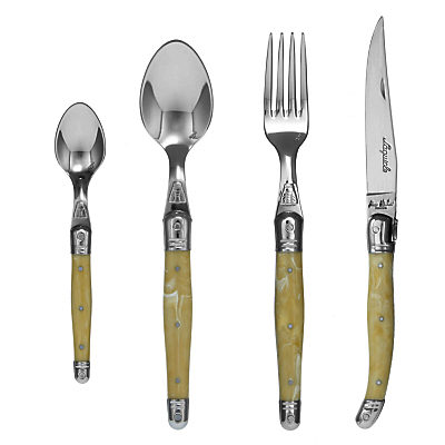 Laguiole by Jean Dubost Cream Cutlery Set, 32 Piece